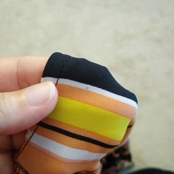 Nanette Lepore Peach and Black Chain Dress - Picture 4 of 5